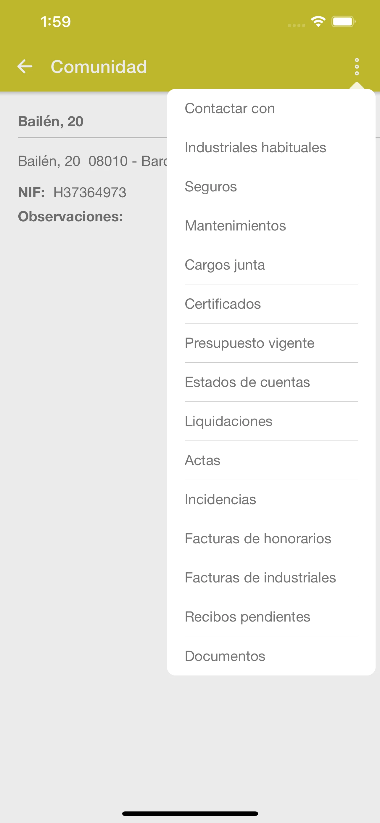 Adminet screenshot