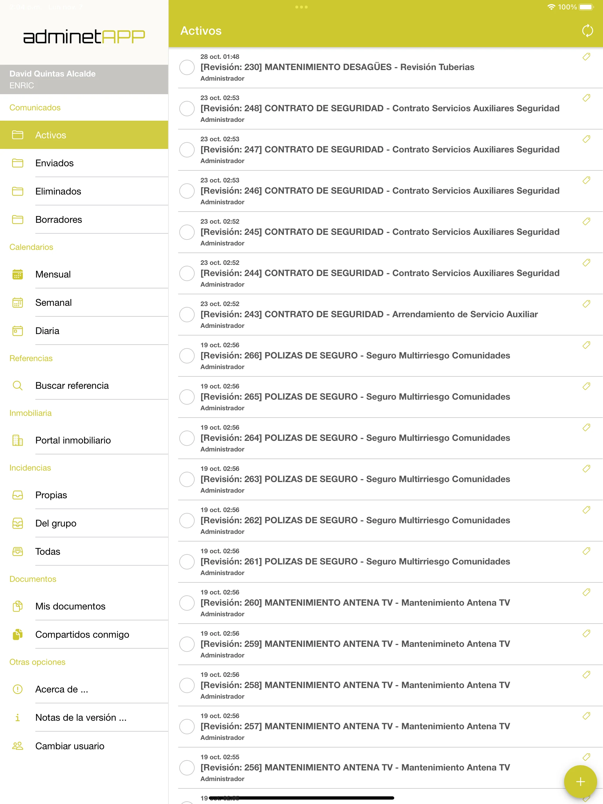 Adminet screenshot